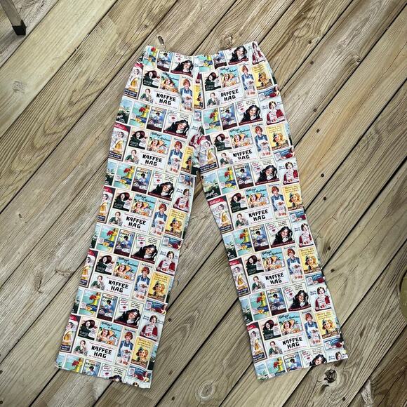 Disney Women's Kellogg's Themed Vintage Breakfast Ads PJ Pants Size M - Picture 2 of 7